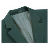 Men RENOIR suit Solid Two Button Business Formal Year Round Slim Fit 201 - 9 Green - J.Valintin Men's Wear Legend - 92228