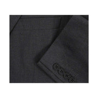 Men RENOIR suit Solid Two Button Business or Formal Slim Fit 202 - 1 Charcoal gray - J.Valintin Men's Wear Legend - 92227