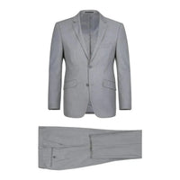 Men RENOIR suit Solid Two Button Business or Formal Slim Fit 202 - 2 Light gray - J.Valintin Men's Wear Legend - 202 - 2 - Lt Gray - 36S