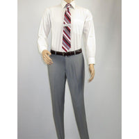 Men RENOIR suit Solid Two Button Business or Formal Slim Fit 202 - 2 Light gray - J.Valintin Men's Wear Legend - 202 - 2 - Lt Gray - 36S