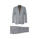 Men Renoir Suit Super 140 Soft Wool 2Button 2Vents Classic Fit 508 - 5 Lt Gray - J.Valintin Men's Wear Legend - 73374