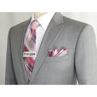 Men Renoir Suit Super 140 Soft Wool 2Button 2Vents Classic Fit 508 - 5 Lt Gray - J.Valintin Men's Wear Legend - 73374