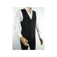 Men RENOIR Vest Wool 140 Adjustable ,V - Neck 2 Pocket Fully lined 555 - 3 Charcoal - J.Valintin Men's Wear Legend - 80089