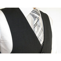 Men RENOIR Vest Wool 140 Adjustable ,V - Neck 2 Pocket Fully lined 555 - 3 Charcoal - J.Valintin Men's Wear Legend - 80089