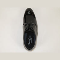 Men Santino Luciano Formal Dress Shoes Patent Leather Shiny Lace up F414 Black - J.Valintin Men's Wear Legend - 99038