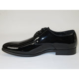 Men Santino Luciano Formal Dress Shoes Patent Leather Shiny Lace up F414 Black - J.Valintin Men's Wear Legend - 99038