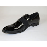 Men Santino Luciano Formal Shoes Patent Leather Shiny Slip on Loafer C356 Black - J.Valintin Men's Wear Legend - 99030