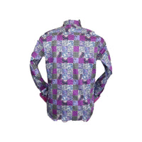 Men Shirt JValintin Turkey - Usa 100% Egyptian Cotton Axxess Style 1206 - 4 Purple - J.Valintin Men's Wear Legend - 4857