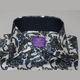 Men Shirt J.Valintin Turkey Usa 100% Egyptian Cotton Axxess Style A113 - 11 Blue - J.Valintin Men's Wear Legend - 3642