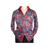 Men Shirt J.Valintin Turkey Usa Egyption Cotton Axxess Style 5406 - 04 Red - J.Valintin Men's Wear Legend - 4864