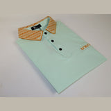 Men Sports Shirt PAZO by DE - NIKO Short Sleeves Cotton Polo Shirt DBK2303 Mint - J.Valintin Men's Wear Legend - 100623