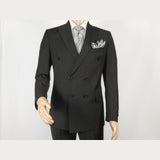 Men Suit BERLUSCONI Turkey 100% Italian Wool 180's Double Breasted #Ber23 Gray - J.Valintin Men's Wear Legend - 98629