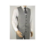 Men Suit BERLUSCONI Turkey 100% Italian Wool Super 180's 3pc Vested #Ber10 Gray - J.Valintin Men's Wear Legend - 98538