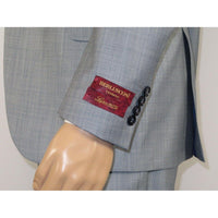 Men Suit BERLUSCONI Turkey 100% Italian Wool Super 180's 3pc Vested #Ber8 Gray - J.Valintin Men's Wear Legend - 98524