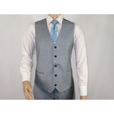 Men Suit BERLUSCONI Turkey 100% Italian Wool Super 180's 3pc Vested #Ber8 Gray - J.Valintin Men's Wear Legend - 98524