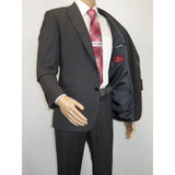 Men Suit BERLUSCONI Turkey 100% Soft Italian Wool Super 180's #Ber26 Gray Plaid - J.Valintin Men's Wear Legend - 100942