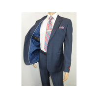 Men Suit BERLUSCONI Turkey 100% Soft Italian Wool Super 180's #Ber27 Navy Blue - J.Valintin Men's Wear Legend - 100949