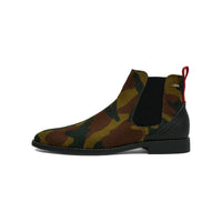 Men TAYNO Chelsea Chukka Micro Suede Soft Comfortable Boot Victorian Green Camo - J.Valintin Men's Wear Legend - 99477