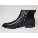 Men TAYNO Chelsea Chukka Soft Comfortable Leather Zip up Boot Coupe Black - J.Valintin Men's Wear Legend - 99567