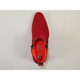 Men TAYNO Chelsea Chukka Soft Micro Suede Zip up Boot Coupe S Red - J.Valintin Men's Wear Legend - Coupe S - Red - 9