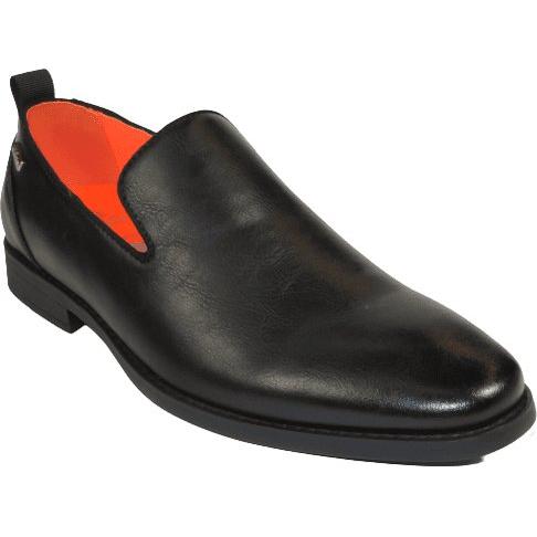 Men Tayno Dressy Casual Soft Leather Comfortable Slip on Loafer #ALPHA L Black - J.Valintin Men's Wear Legend - 100842