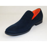 Men Tayno Dressy Casual Soft Suede Comfortable Slip on Loafer #ALPHA S Navy - J.Valintin Men's Wear Legend - 100879