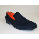 Men Tayno Dressy Casual Soft Suede Comfortable Slip on Loafer #ALPHA S Navy - J.Valintin Men's Wear Legend - 100879