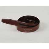 Men VALENTINI Leather Track Belt Adjustable Removable Buckle V502 Brown - J.Valintin Men's Wear Legend - 92135