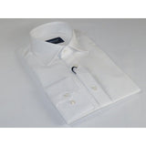 Mens 100% Cotton Shirt From Turkey Manschett by Quesste Slim Fit 4029 - 01 White - J.Valintin Men's Wear Legend - 96849