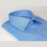 Mens 100% Cotton Shirt From Turkey Manschett by Quesste Slim Fit 4029 - 08 Blue - J.Valintin Men's Wear Legend - 96864