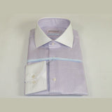 Mens 100% Italian Cotton Shirt High Quality Non Iron SORRENTO Turkey 4443 Lilac - J.Valintin Men's Wear Legend - 96761