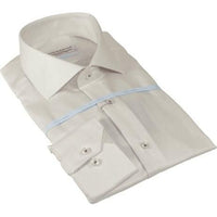 Mens 100% Italian Cotton Shirt High Quality Non Iron SORRENTO Turkey 4452 Stone - J.Valintin Men's Wear Legend - 96785