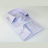 Mens 100% Italian Cotton Shirt High Quality Non Iron SORRENTO Turkey 4469 Lilac - J.Valintin Men's Wear Legend - 96769