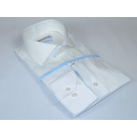 Mens 100% Italian Cotton Shirt High Quality Non Iron SORRENTO Turkey 4865 White - J.Valintin Men's Wear Legend - 96801