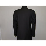 Mens Apollo King Banded Collarless suit Chinese Mandarin Wide leg AG91 Black - J.Valintin Men's Wear Legend - 31703