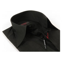 Men's Axxess Turkey Shirt 100% Cotton Long Collar 224 - 06 French Cuffs Black - J.Valintin Men's Wear Legend - 224 - 06 Black - M