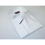 Men's Axxess Turkey Shirt 100% Egyptian Cotton 224 - 04 French Cuffs White - J.Valintin Men's Wear Legend - 224 - 04 White - M