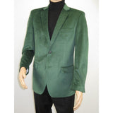 Mens BASSIRI Velvet Sports Coat Grammy Award, LEONARDI J1042 Hunter Green - J.Valintin Men's Wear Legend - 92641