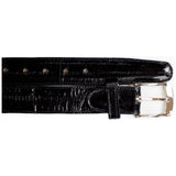 Men's Belvedere Belt Genuine Eel Hand Made Style 2002 Black - J.Valintin Men's Wear Legend - 2002 Genuine Eel Black