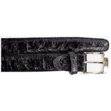 Men's Belvedere Belt Genuine Ostrich Quill up to Size 44 #2001 Black - J.Valintin Men's Wear Legend - 2001 Ostrich Quill Black_44