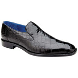 Men's Belvedere Genuine Alligator Slip - on Dress Shoes Genova Black R53 - J.Valintin Men's Wear Legend - Genova - Black R53_10