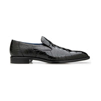 Men's Belvedere Genuine Alligator Slip - on Dress Shoes Genova Black R53 - J.Valintin Men's Wear Legend - Genova - Black R53_10