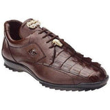 Mens Belvedere Vasco Hornback Crocodile Sneaker Shoes Brown 336122 - J.Valintin Men's Wear Legend - 336122 Brown_8