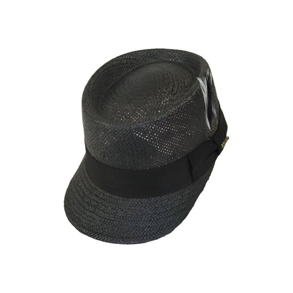 Men's Bruno Capelo Straw Hat Cadet/Baseball Telescope Legionnaire LGS701 Black - J.Valintin Men's Wear Legend - LGS701 - Black - S