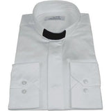 Mens CEREMONIA Clergy Pastor Priest Shirt 100% Cotton Turkey #stn 13 HYB White - J.Valintin Men's Wear Legend - 96989