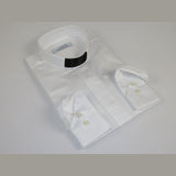 Mens CEREMONIA Clergy Pastor Priest Shirt 100% Cotton Turkey #stn 13 HYB White - J.Valintin Men's Wear Legend - 96989