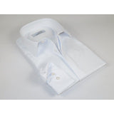 Mens CEREMONIA Formal Shirt Hidden Button 100% Cotton Slim Fit #9010 13 White - J.Valintin Men's Wear Legend - 97115