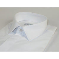 Mens CEREMONIA Formal Shirt Hidden Button 100% Cotton Slim Fit #9010 13 White - J.Valintin Men's Wear Legend - 97115