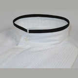 Mens CEREMONIA Tuxedo Formal Shirt 100% Cotton Banded Slim Fit #stn 33 HD White - J.Valintin Men's Wear Legend - 97100