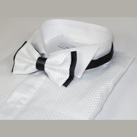 Mens CEREMONIA Tuxedo Formal Shirt 100% Cotton Turkey Slim Fit #stn 13 jkp White - J.Valintin Men's Wear Legend - 97090